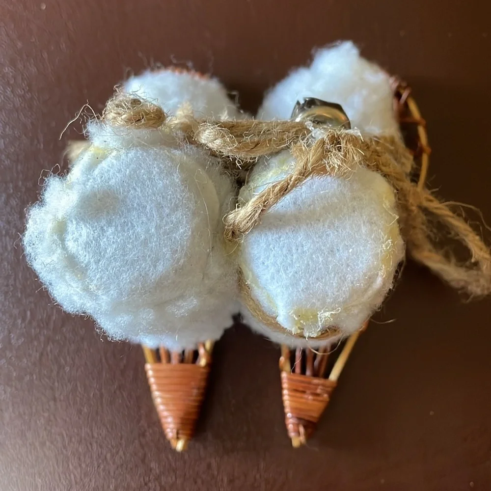 Holiday Lane Fleece Snowshoe Boots Ornament